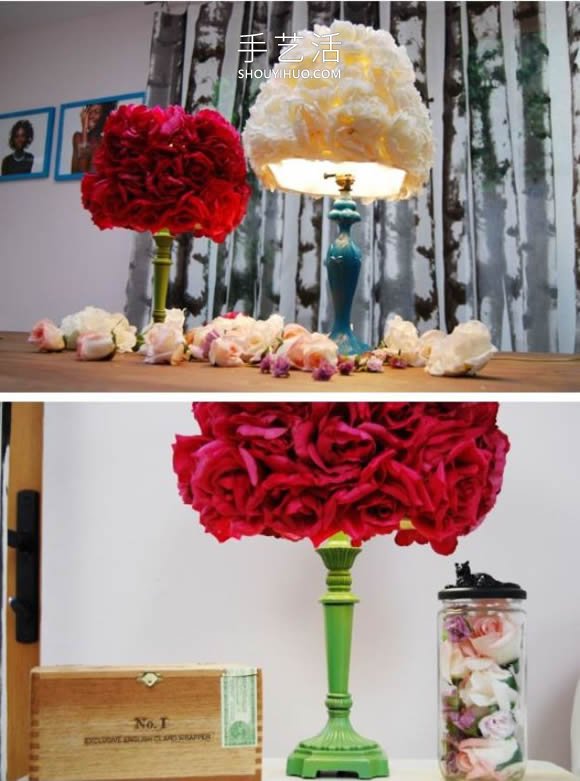 16款各種花DIY制作的迷人手工藝品裝飾 -  itrip.net.cn