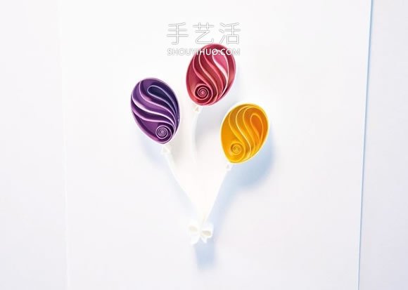 衍紙幾個(gè)氣球 就做成讓人超喜歡的生日卡片！ -  itrip.net.cn