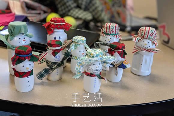 只需幾分鐘！牛奶瓶子手工制作可愛(ài)雪人 -  itrip.net.cn