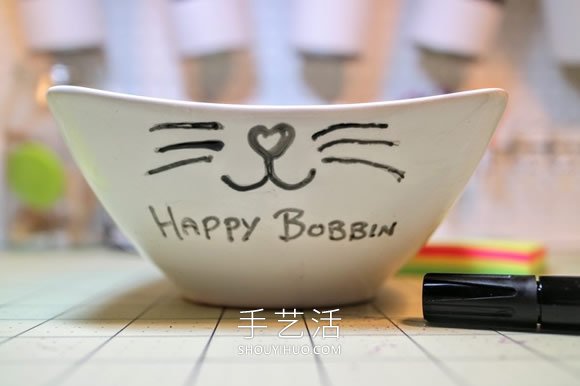 用陶瓷筆畫一只食物碗 隨時(shí)掌握貓咪小心情！ -  itrip.net.cn
