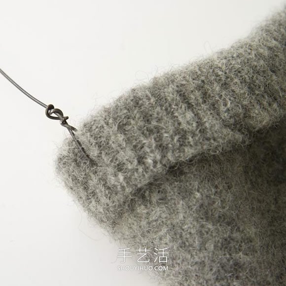 舊毛衣改造利用 DIY制作美好的懸掛花盆袋！ -  itrip.net.cn