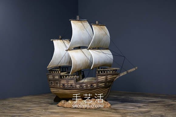 超逼真海盜船模型制作視頻 僅僅用了硬紙板！ -  itrip.net.cn