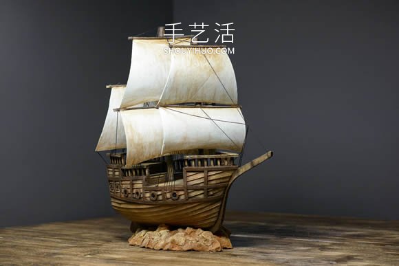 超逼真海盜船模型制作視頻 僅僅用了硬紙板！ -  itrip.net.cn