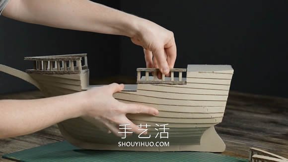 超逼真海盜船模型制作視頻 僅僅用了硬紙板！ -  itrip.net.cn