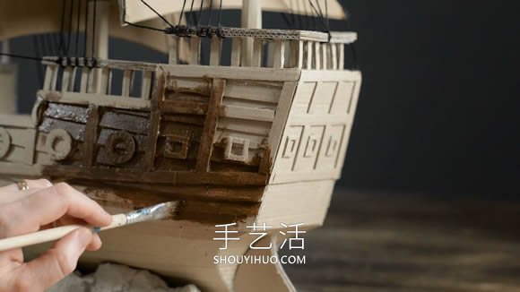 超逼真海盜船模型制作視頻 僅僅用了硬紙板！ -  itrip.net.cn