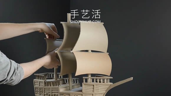 超逼真海盜船模型制作視頻 僅僅用了硬紙板！ -  itrip.net.cn