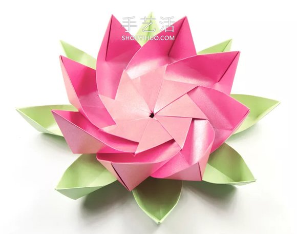 折紙八瓣蓮花的視頻教程 包括花瓣和葉子折法 -  itrip.net.cn