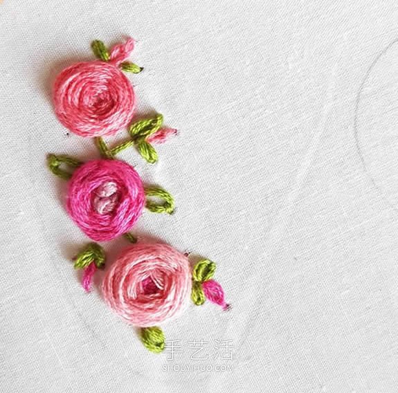 迷你玫瑰花刺繡視頻 制作超美的項(xiàng)鏈吊墜！ -  itrip.net.cn