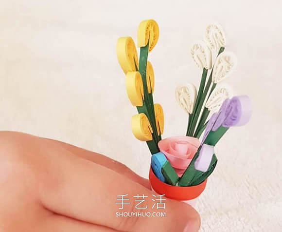 衍紙教程：超美的桌椅、水果籃和花瓶 -  itrip.net.cn