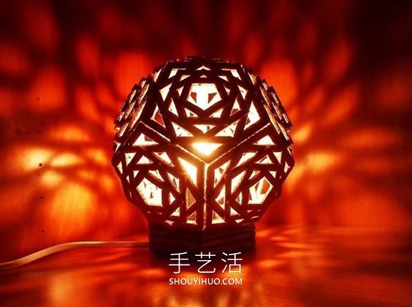 自制幾何球形燈！超美紙板燈飾手工制作教程 -  itrip.net.cn