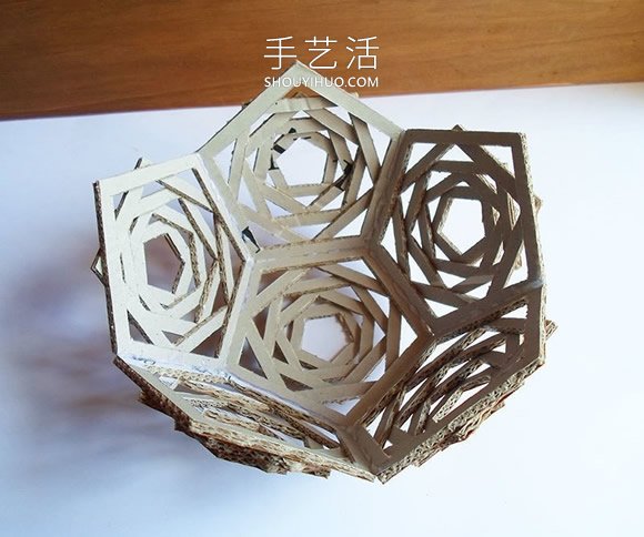 自制幾何球形燈！超美紙板燈飾手工制作教程 -  itrip.net.cn