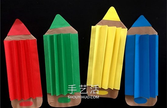 用紙做可愛的彩色鉛筆 很棒的教師節(jié)禮物！ -  itrip.net.cn