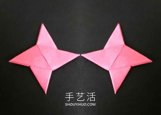 折紙忍者的暗器！四角忍者之星的折法教程 -  itrip.net.cn