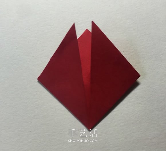 簡單折紙4個花瓣 粘合得到一朵四瓣花！ -  itrip.net.cn