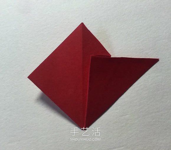 簡單折紙4個花瓣 粘合得到一朵四瓣花！ -  itrip.net.cn