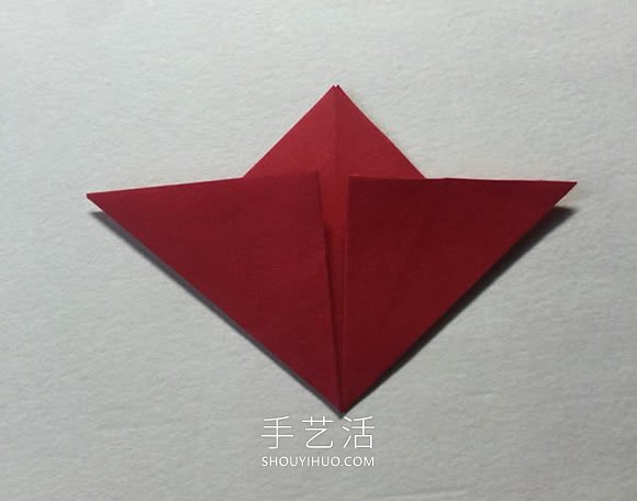 簡單折紙4個花瓣 粘合得到一朵四瓣花！ -  itrip.net.cn