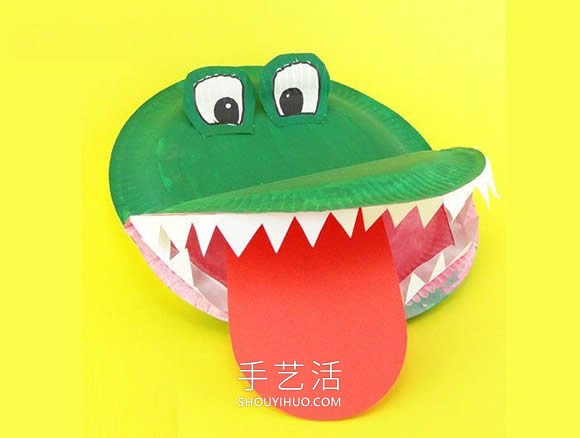 蛋糕紙盤再利用！簡單手工制作鱷魚的做法 -  itrip.net.cn