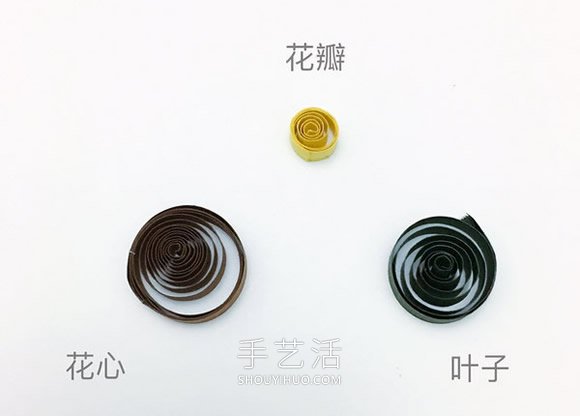 衍紙向日葵裝飾畫(huà)手工制作方法教程 -  itrip.net.cn
