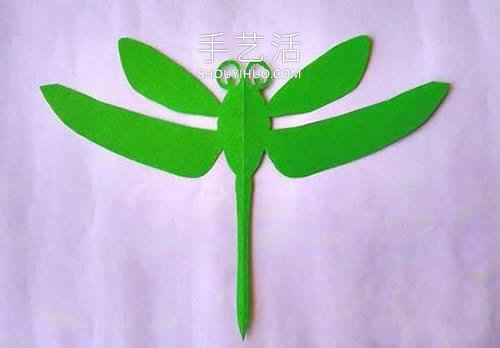 夏天的小精靈！兒童手工剪紙蜻蜓的方法圖解 -  itrip.net.cn