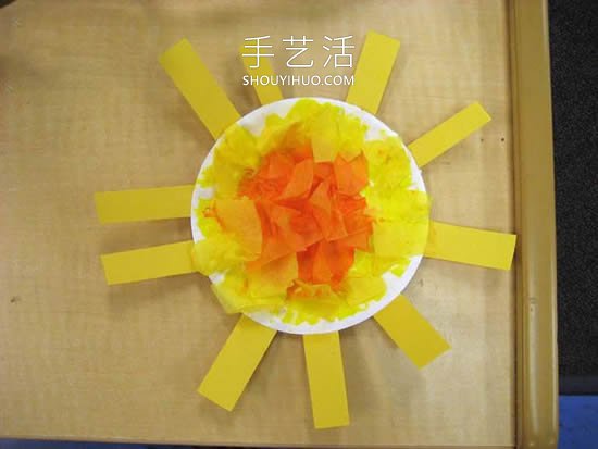 最簡(jiǎn)單手工制作紙盤太陽(yáng)的做法教程 -  itrip.net.cn