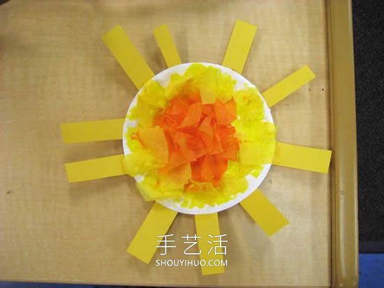 最簡(jiǎn)單手工制作紙盤太陽(yáng)的做法教程 -  itrip.net.cn