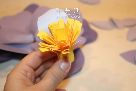 用紙手工制作立體牡丹花的做法教程 -  itrip.net.cn