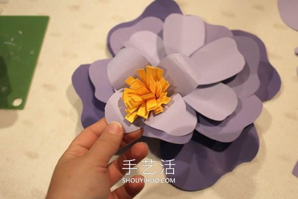 用紙手工制作立體牡丹花的做法教程 -  itrip.net.cn