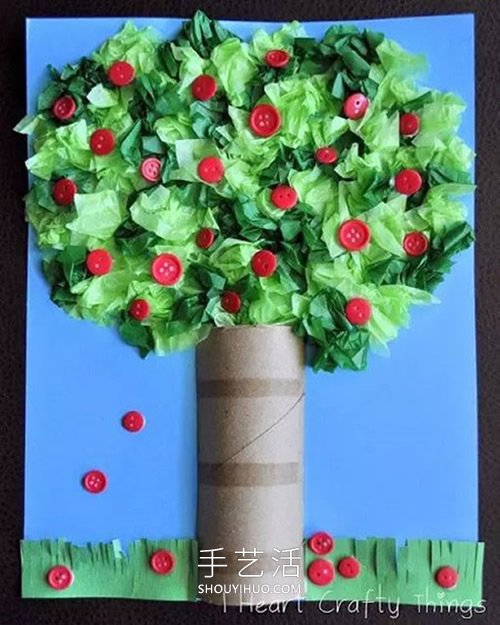 春天大樹(shù)手工制作教程 簡(jiǎn)單又可愛(ài)！ -  itrip.net.cn