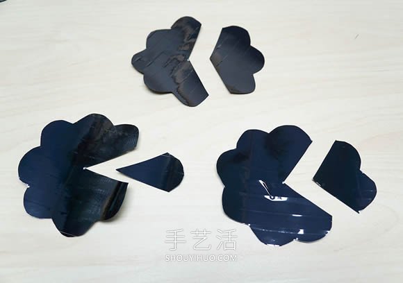 VHS磁帶手工制作漂亮玫瑰花的做法圖解教程 -  itrip.net.cn