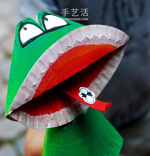 紙盤(pán)手工制作夏日青蛙的做法圖解 -  itrip.net.cn