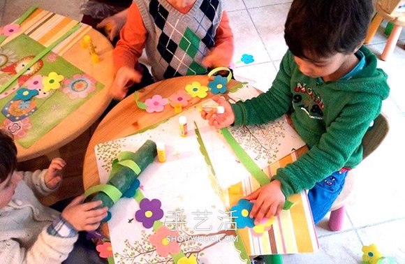 幼兒手工制作小花掛飾的做法教程 -  itrip.net.cn