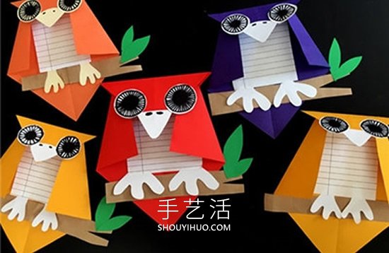 兒童手工制作萬圣節(jié)貓頭鷹卡片的做法圖解 -  itrip.net.cn