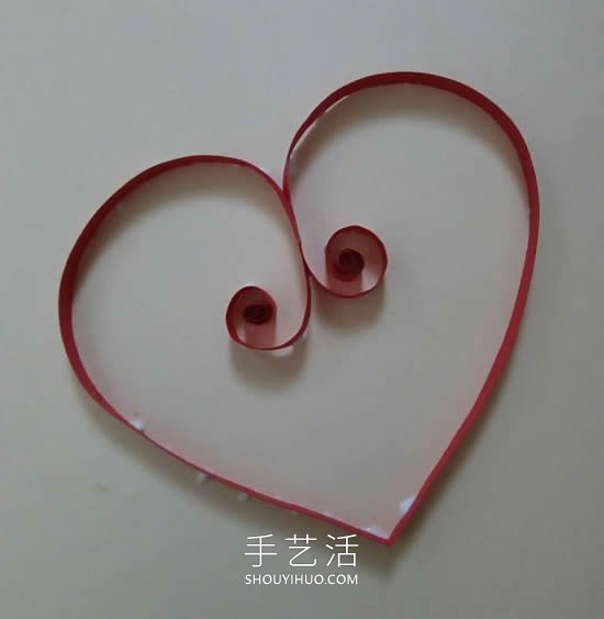 自制衍紙情人節(jié)賀卡的方法圖解教程 -  itrip.net.cn