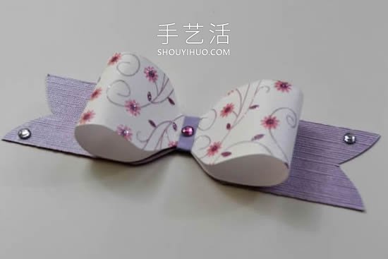 幼兒園手工制作卡紙蝴蝶結(jié)的做法教程 -  itrip.net.cn