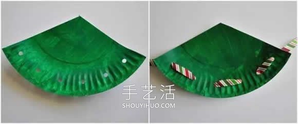 幼兒園手工制作紙盤圣誕樹的做法教程 -  itrip.net.cn