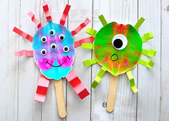 幼兒園簡單手工制作萬圣節(jié)可愛怪物的做法 -  itrip.net.cn