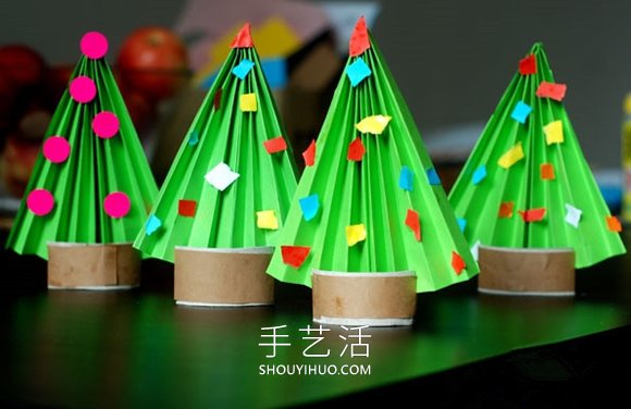 幼兒園手工制作迷你圣誕樹的做法教程 -  itrip.net.cn