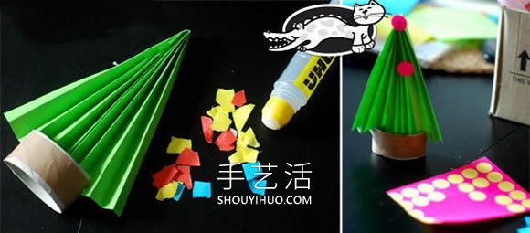 幼兒園手工制作迷你圣誕樹的做法教程 -  itrip.net.cn
