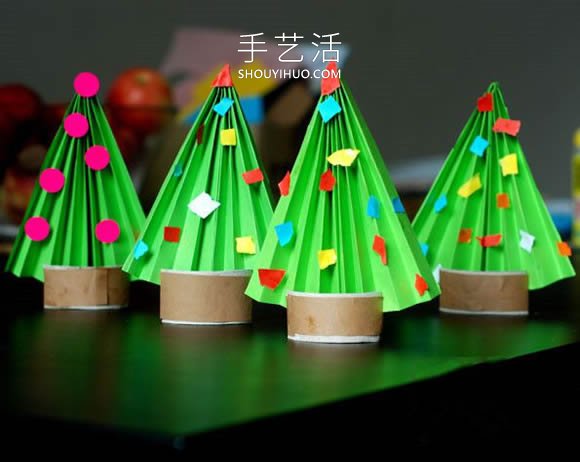 幼兒園手工制作迷你圣誕樹的做法教程 -  itrip.net.cn