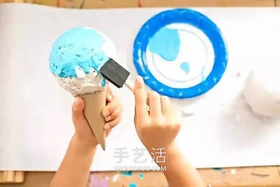 幼兒手工制作熟石膏冰激凌的做法教程 -  itrip.net.cn