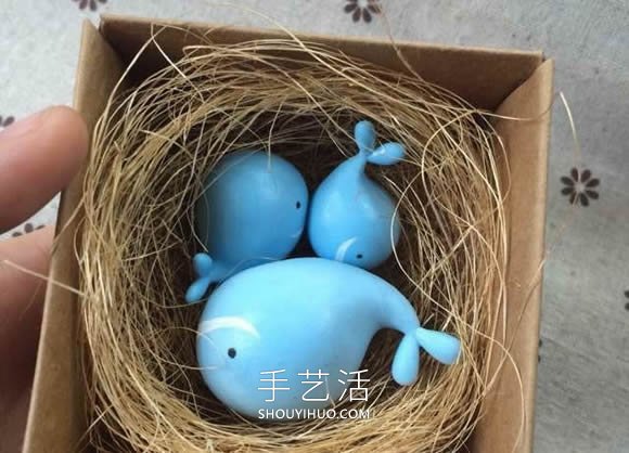 超輕粘土手工制作鯨魚禮物的做法教程 -  itrip.net.cn