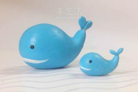 超輕粘土手工制作鯨魚禮物的做法教程 -  itrip.net.cn