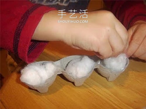 幼兒園手工制作雞蛋托雪人的做法教程 -  itrip.net.cn