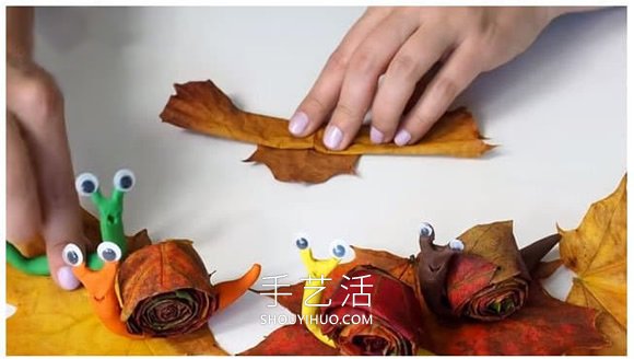 幼兒園手工制作楓葉蝸牛的做法教程 -  itrip.net.cn