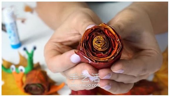 幼兒園手工制作楓葉蝸牛的做法教程 -  itrip.net.cn
