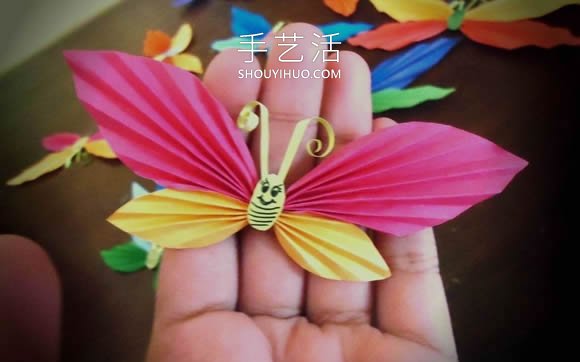 幼兒手工制作漂亮紙蝴蝶的做法教程 -  itrip.net.cn