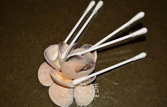 貝殼手工制作花朵裝飾畫的做法教程 -  itrip.net.cn
