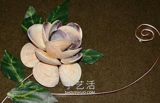 貝殼手工制作花朵裝飾畫的做法教程 -  itrip.net.cn