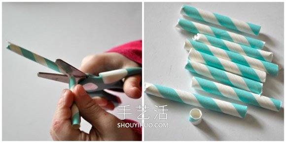 紙吸管手工制作圣誕節(jié)雪花裝飾的做法教程 -  itrip.net.cn