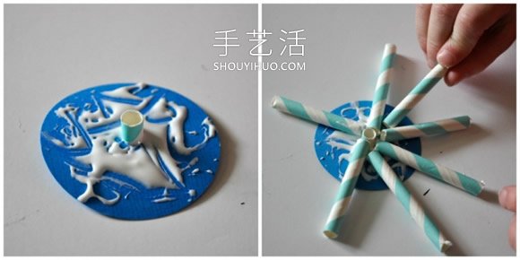 紙吸管手工制作圣誕節(jié)雪花裝飾的做法教程 -  itrip.net.cn